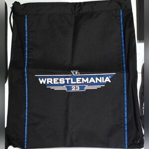 WrestleMania 23 Black Drawstring Bag